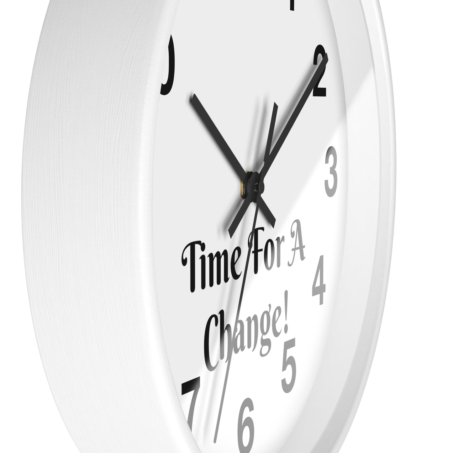 "Time For A Change" Wall Clock