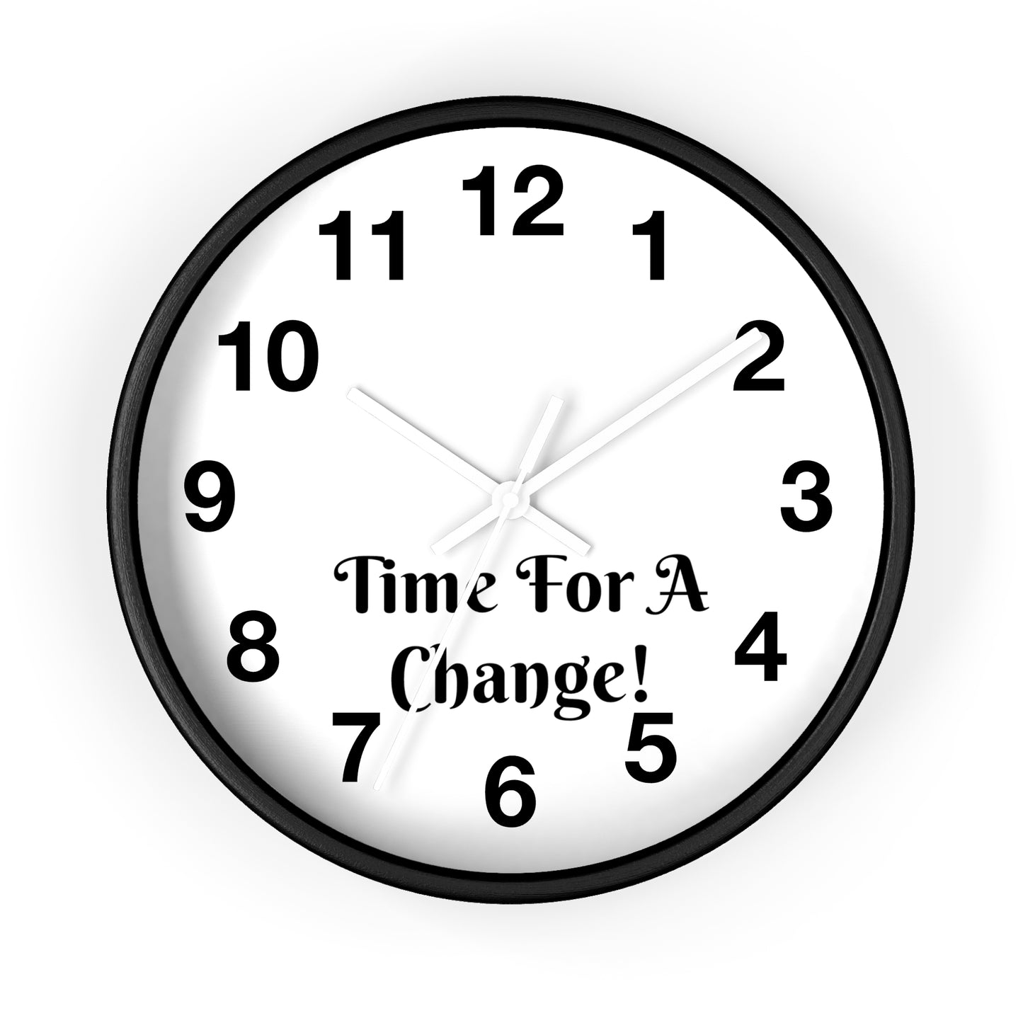 "Time For A Change" Wall Clock