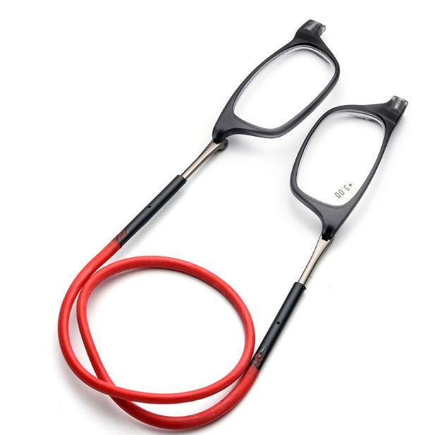 Hands-Free Convenience:  Magnetic Hanging Neck Reading Glasses