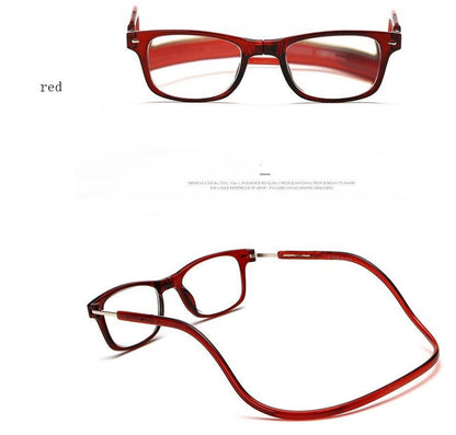 Hands-Free Convenience:  Magnetic Hanging Neck Reading Glasses