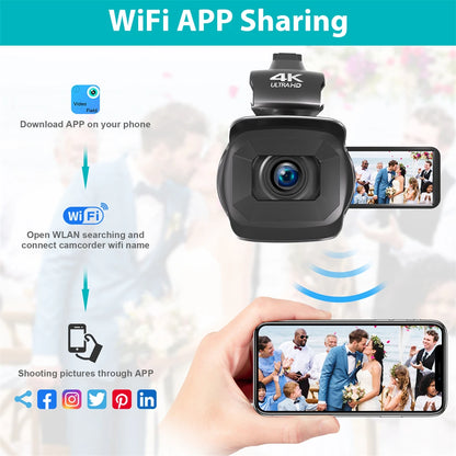 Capture & Share Your Story: 64MP Video Camera for Streaming, Vlogging & More