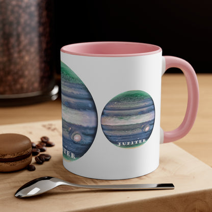 Cosmos Series 25 Jupiter: Two-Tone Coffee Mug for Bold Mornings, 11oz