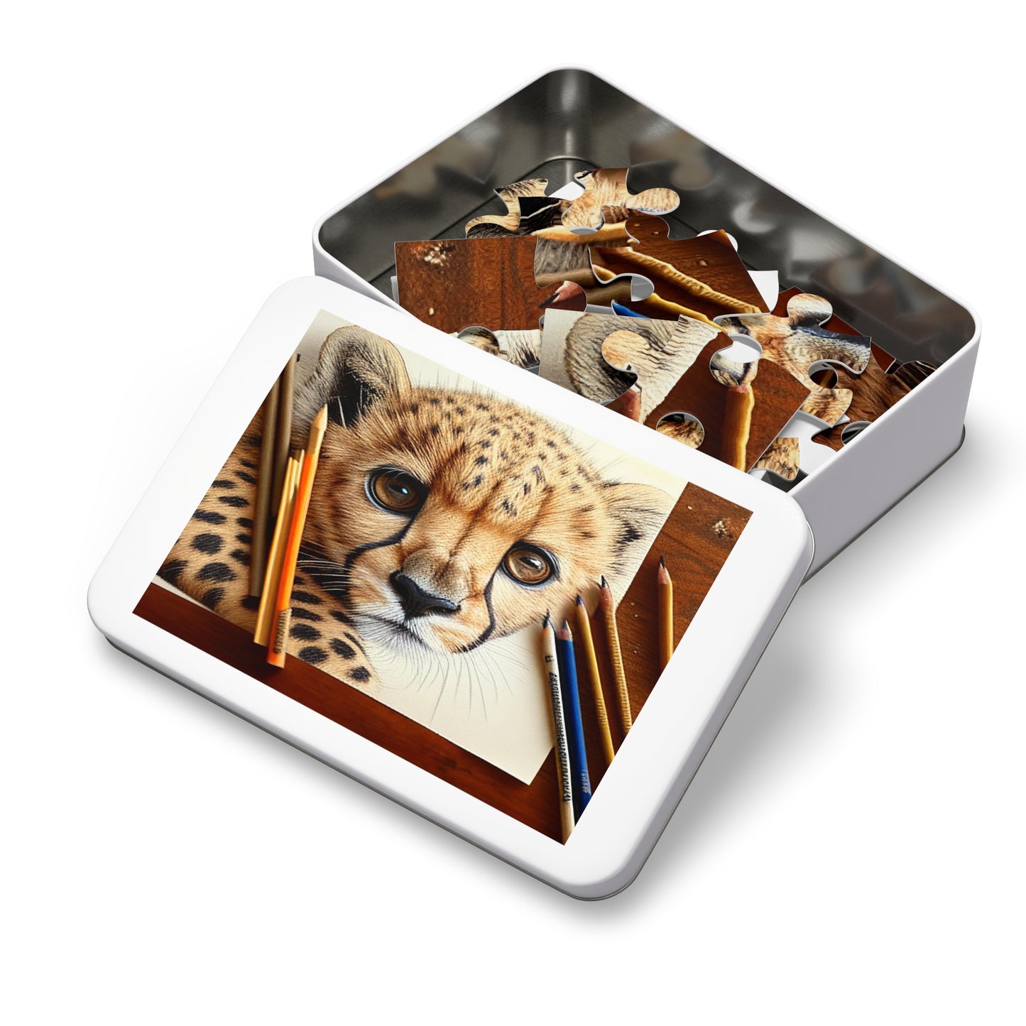 African Leopard Cub Jigsaw Puzzle: Wildly Captivating!  ( 252, 500, 1000-Piece)