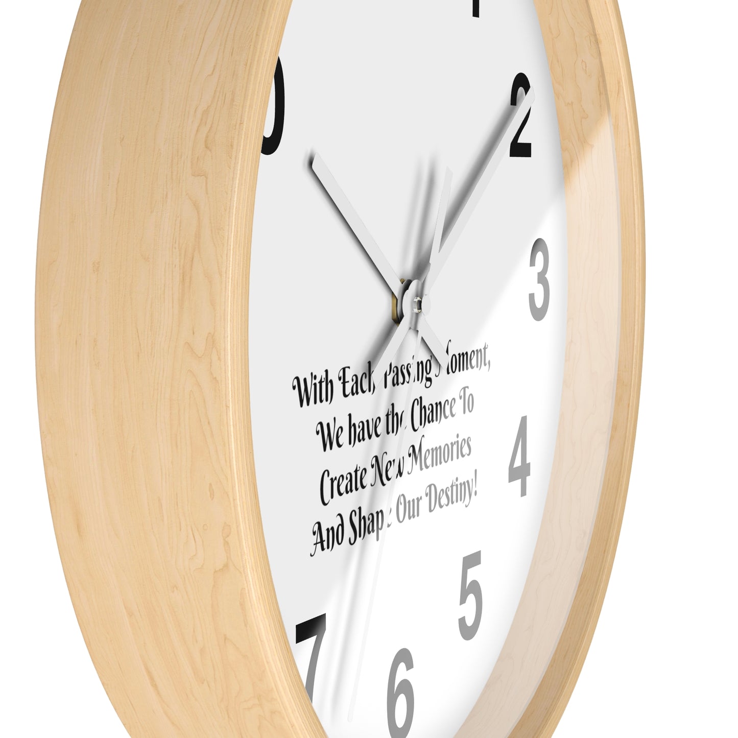 With each passing moment, we have the chance to create new memories and shape our destiny! Clock Wall Clock Home Use!!