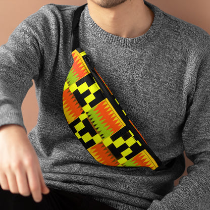 Kente Cloth Fanny Pack: Vibrant, Secure, & Organized