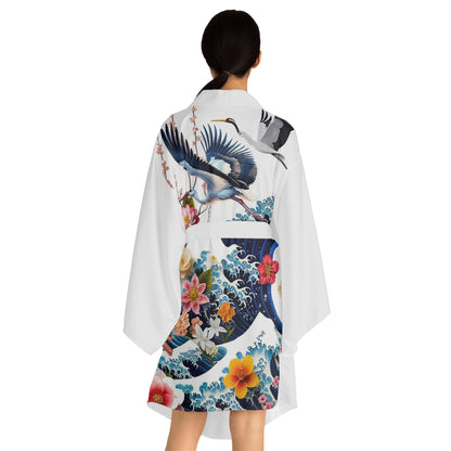 Sophisticated Cosmopolitan Series (M) Long Sleeve Kimono Robe 🌸