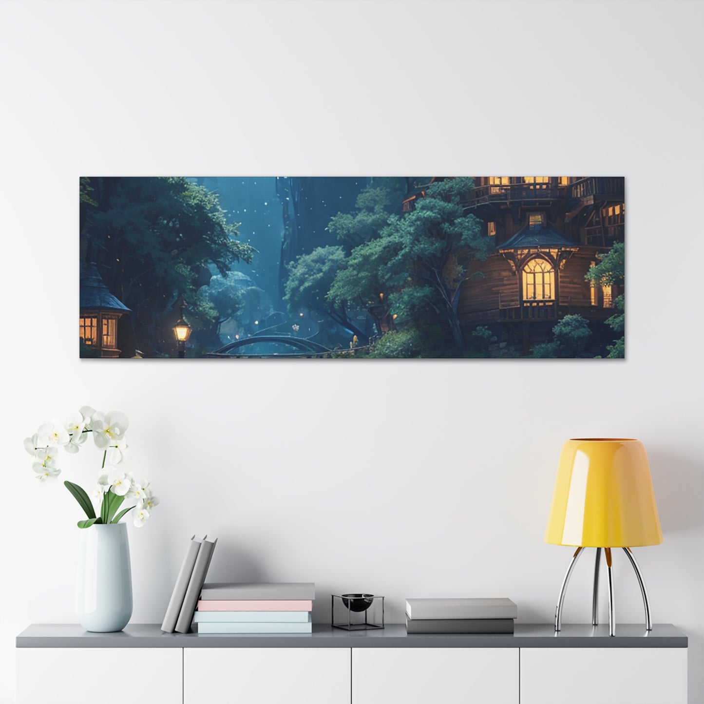 Forest For The Trees Night Canvas Gallery Wraps