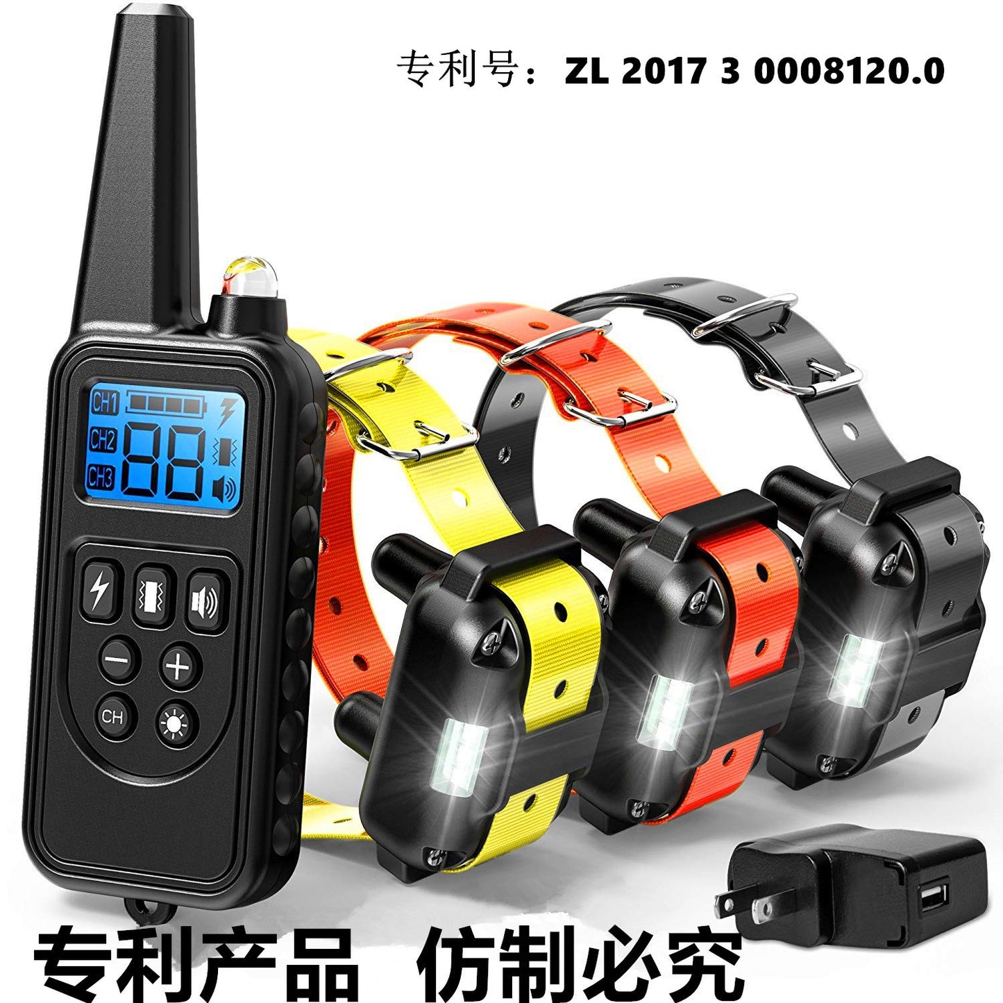 Waterproof Electric Shock Dog Barking Collar - Rechargeable Dog Training Collar