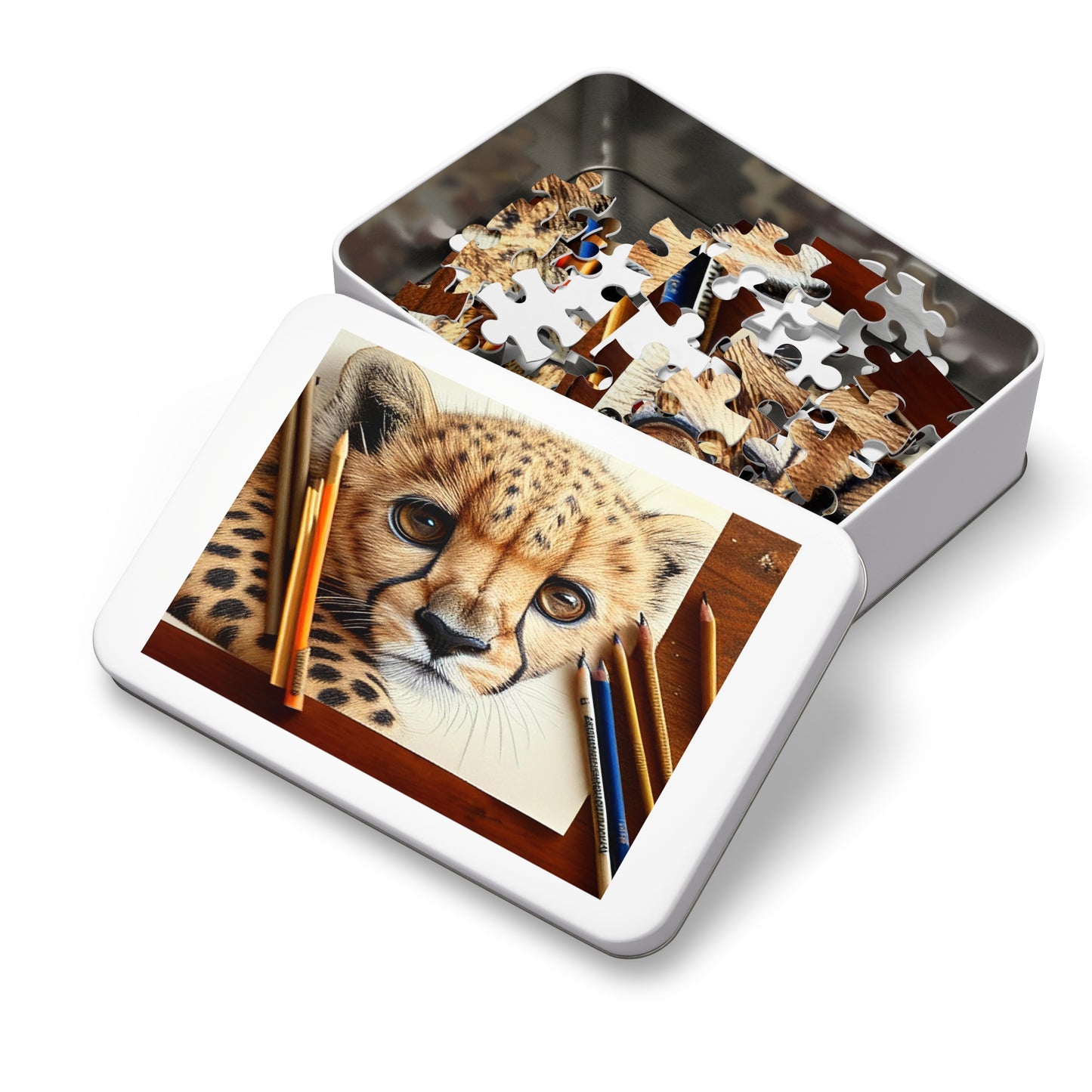 African Leopard Cub Jigsaw Puzzle: Wildly Captivating!  ( 252, 500, 1000-Piece)