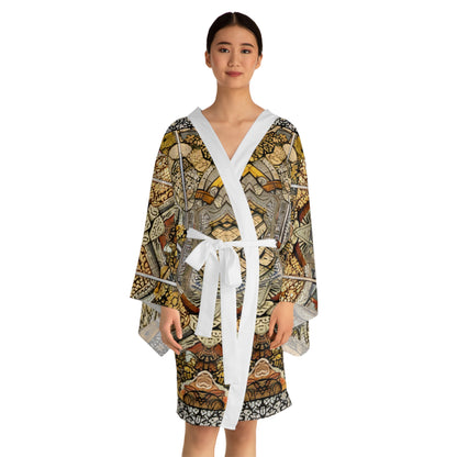 Sophisticated Cosmopolitan Series (T) Long Sleeve Kimono Robe 🌸