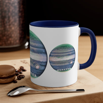 Cosmos Series 25 Jupiter: Two-Tone Coffee Mug for Bold Mornings, 11oz