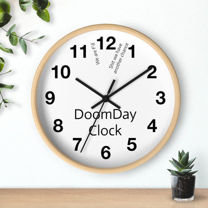 "Doomsday Countdown" Wall Clock