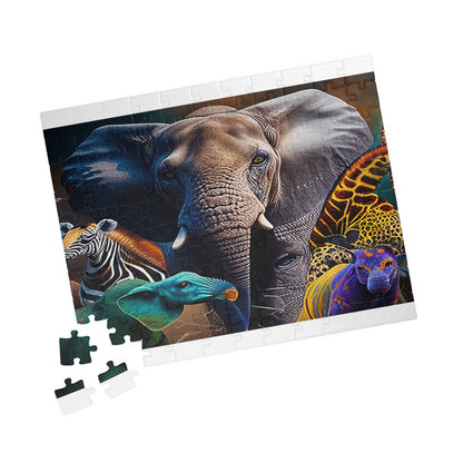 ELEPHANT & Animal Lovers Puzzle (110, 252, 520, 1014-piece)