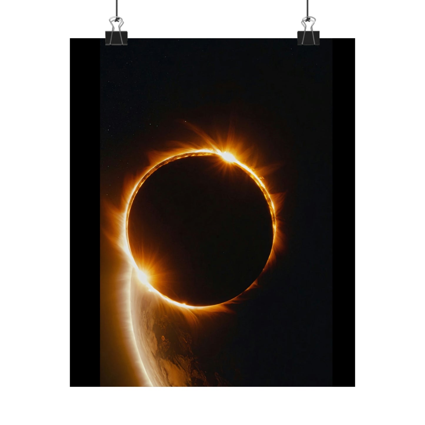 Solar Eclipse Wall Art: Captivating Beauty on Museum-Grade Paper