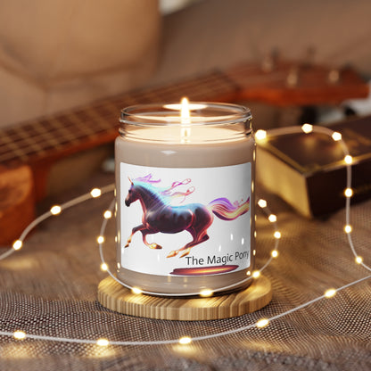 The Magic Pony" Candle: Light, Fragrance, Whimsical Charm 9oz