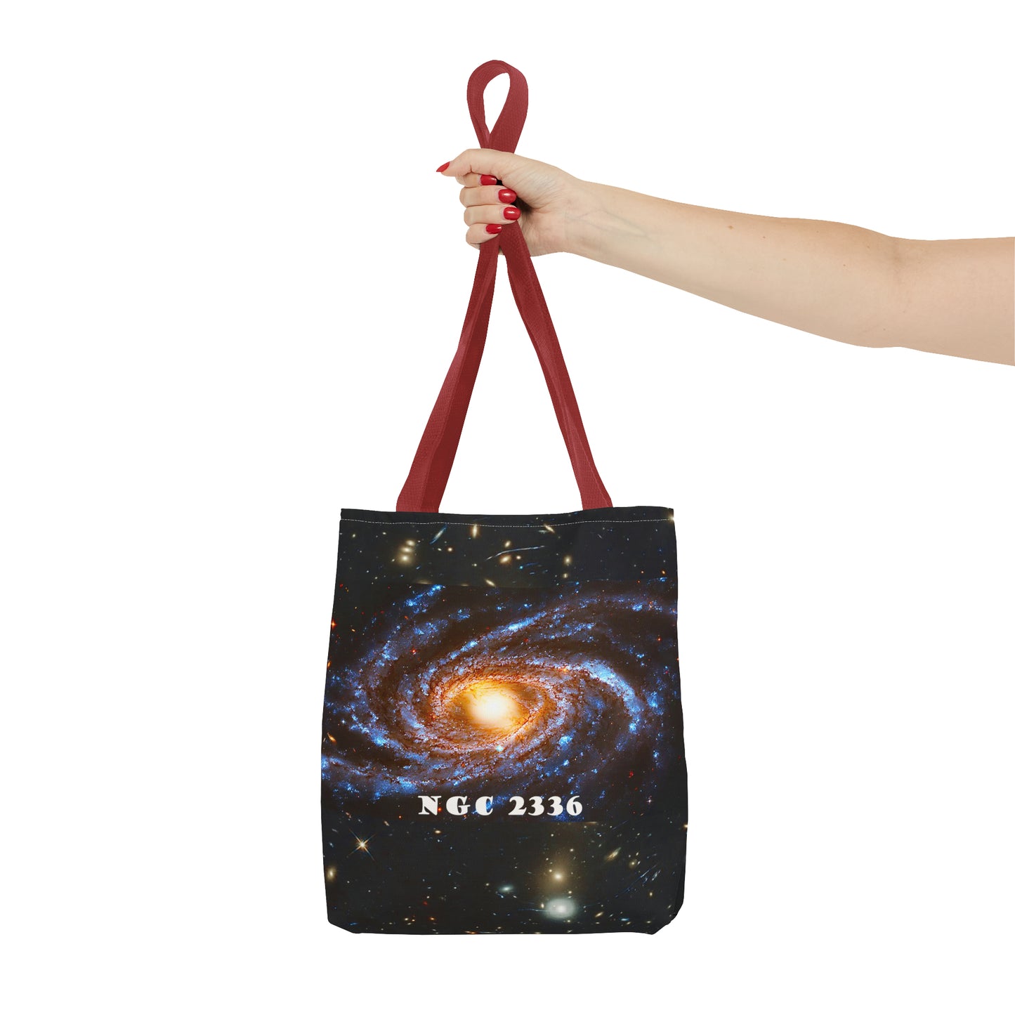 NGC2336 Galaxy Tote: Where Space Meets Style Series 14 , 9ozTote Bag (AOP)