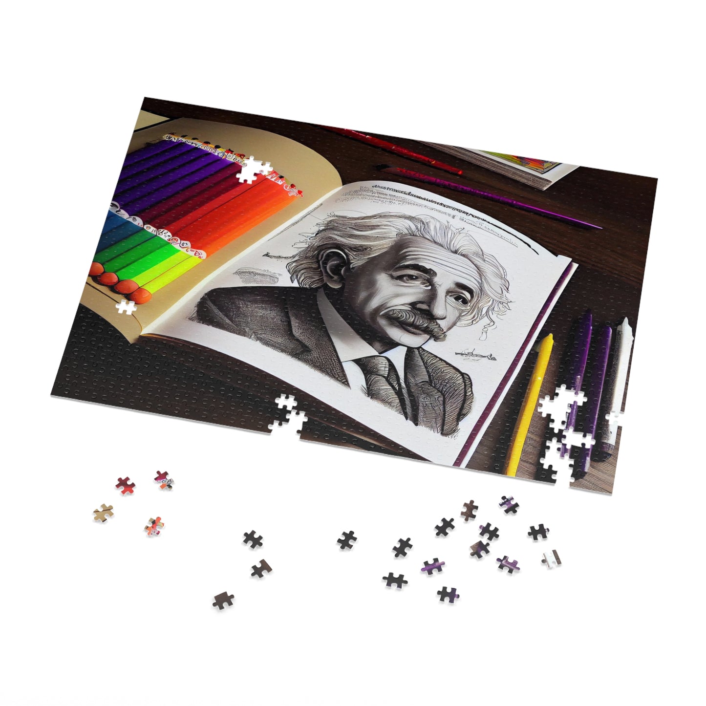 Albert Einstein Jigsaw Puzzle: Challenge Your Mind!  (252, 500,1000-Piece)