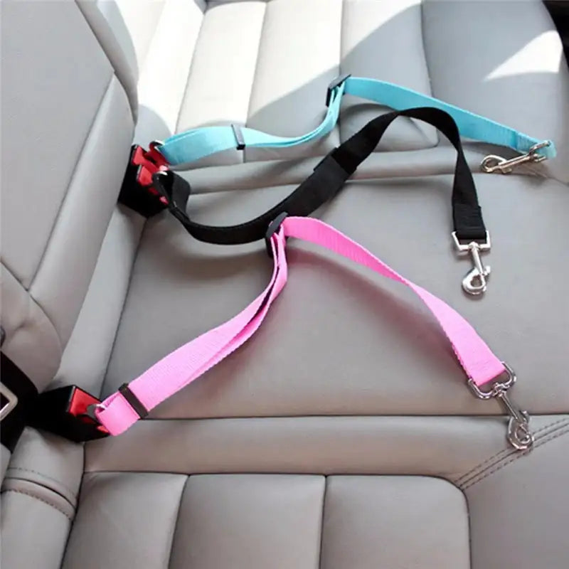 Adjustable Dog Safety Seat Belt - Secure and Stylish Protection for Your Pet on the Go