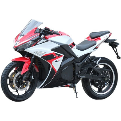 3000W 72V High-Power Adult Electric Racing Motorcycle - Urban Model with Remote Disc Brake and Lithium Battery