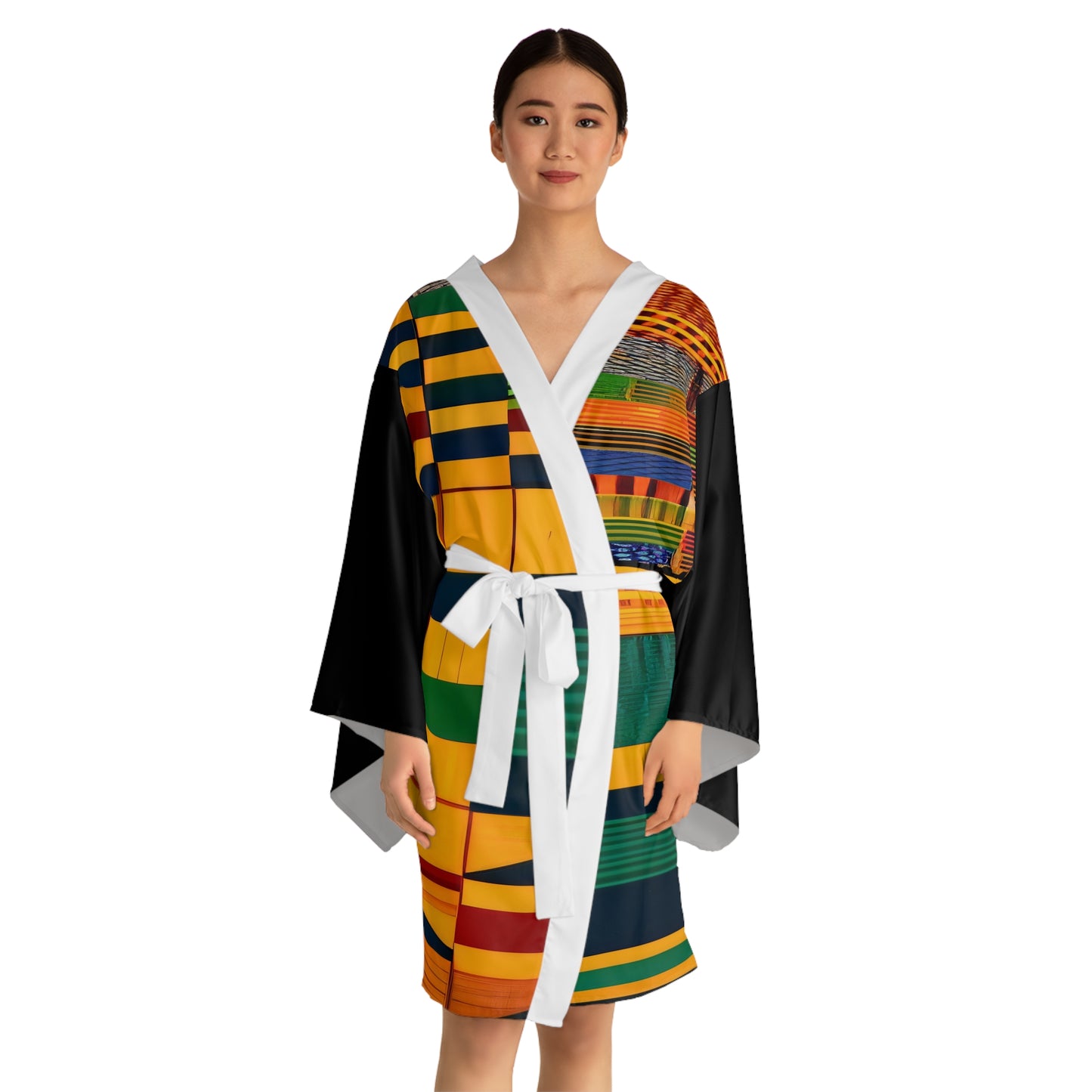 Sophisticated Cosmopolitan Series (O) Long Sleeve Kimono Robe 🌸