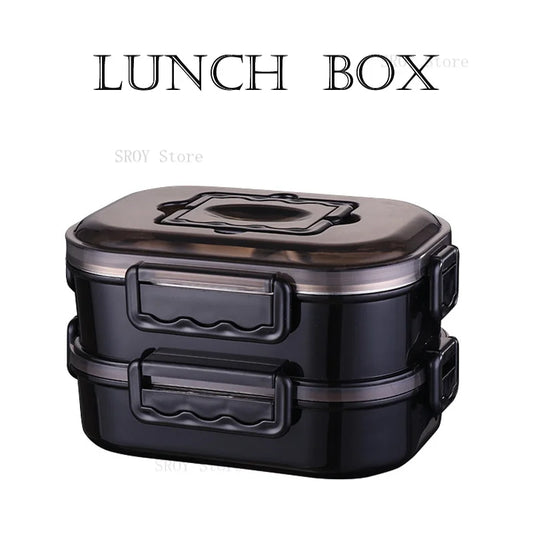 304 Stainless Steel Lunch Box - Portable Grids Bento Box for Kids, Students, and Office Workers, Thermal Food Storage Containers