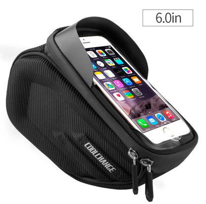 Upgrade Your Ride:  CoolChange Bike Bag with Phone Mount & Rainproof Design