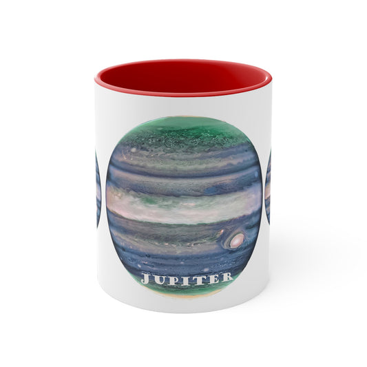 Cosmos Series 25 Jupiter: Two-Tone Coffee Mug for Bold Mornings, 11oz