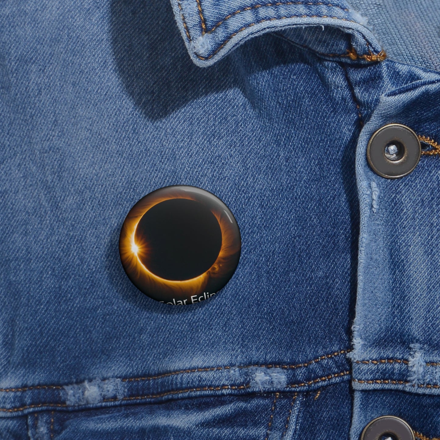 Wear the Cosmos: Solar Eclipse Buttons $3.99 THIS WEEK! LIMITED QUANTITY!