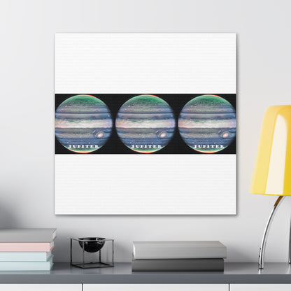 Unveiling Jupiter's Majesty: Cosmos Series Canvas Print