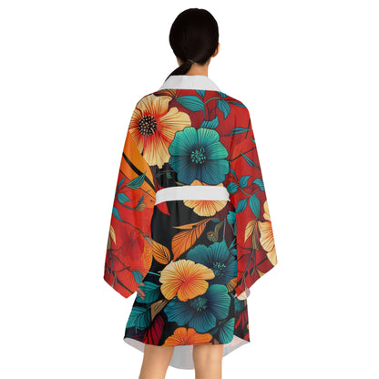 Sophisticated Cosmopolitan Series (I) Long Sleeve Kimono Robe 🌸