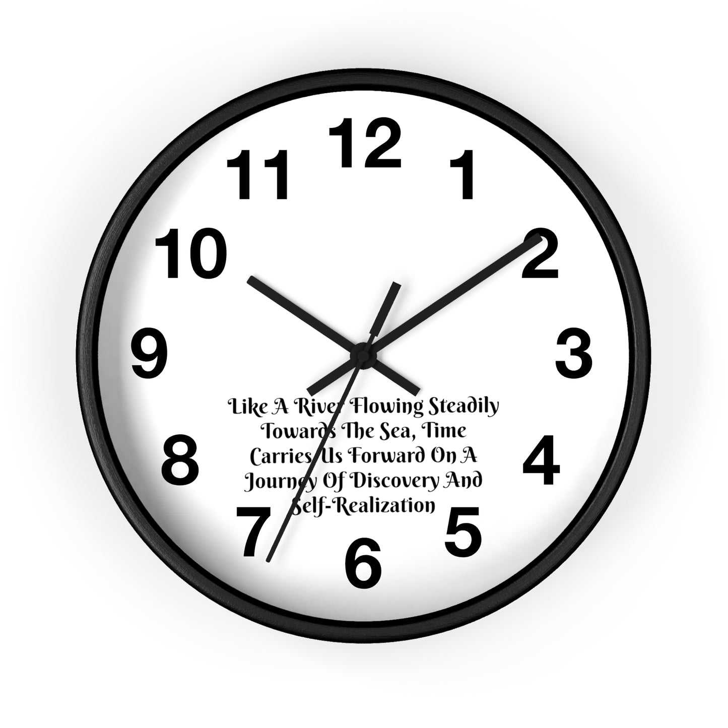 Embrace the Flow of Time: "River Journey" Inspirational Wall Clock