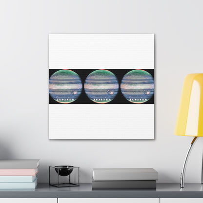 Unveiling Jupiter's Majesty: Cosmos Series Canvas Print