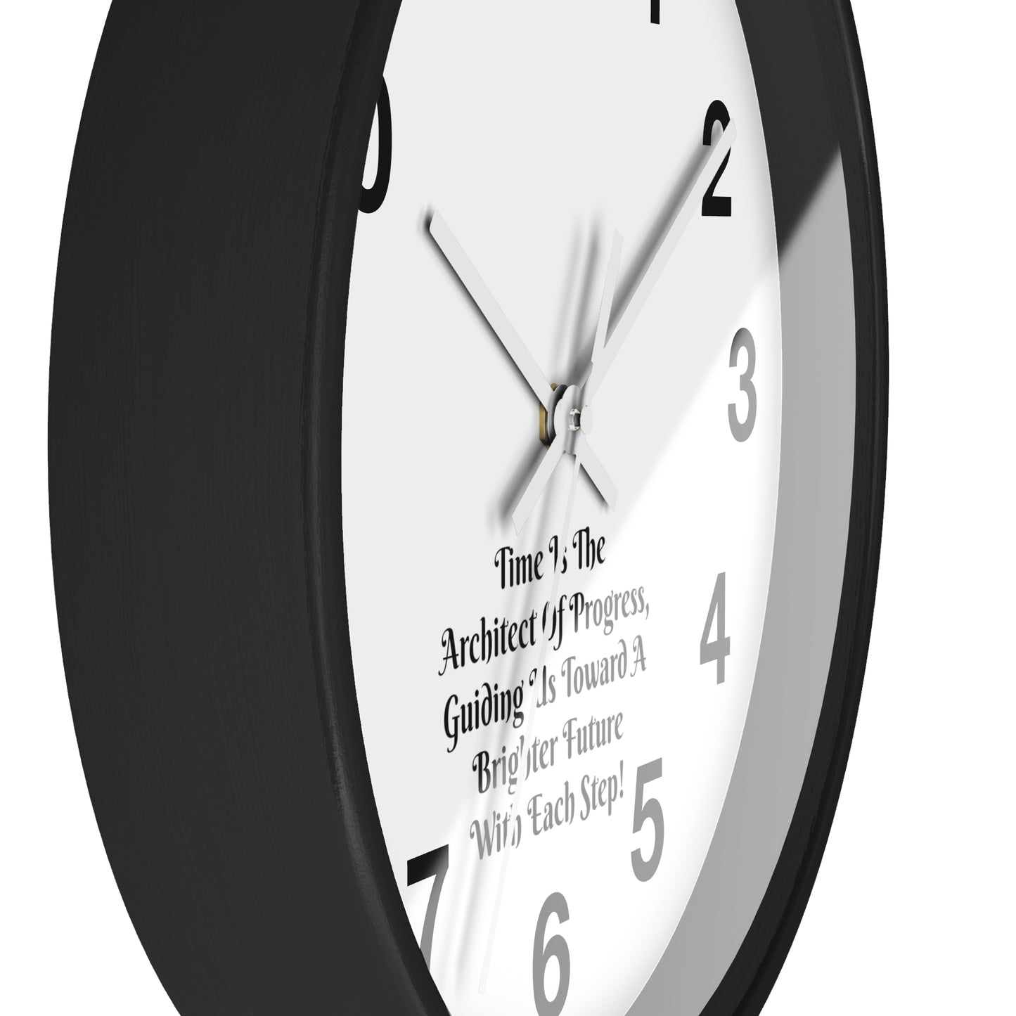 Progress Takes Time: Inspirational Architect Wall Clock