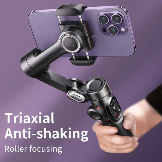 AOCHUAN Smart XE 3-Axis Handheld Gimbal Stabilizer with Fill Light for Smartphones