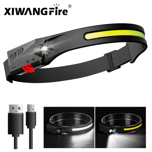 Super Powerful LED Flashlight - Dual LEDs (XHP99+ COB) for Long and Close Range Lighting, 1500m Range