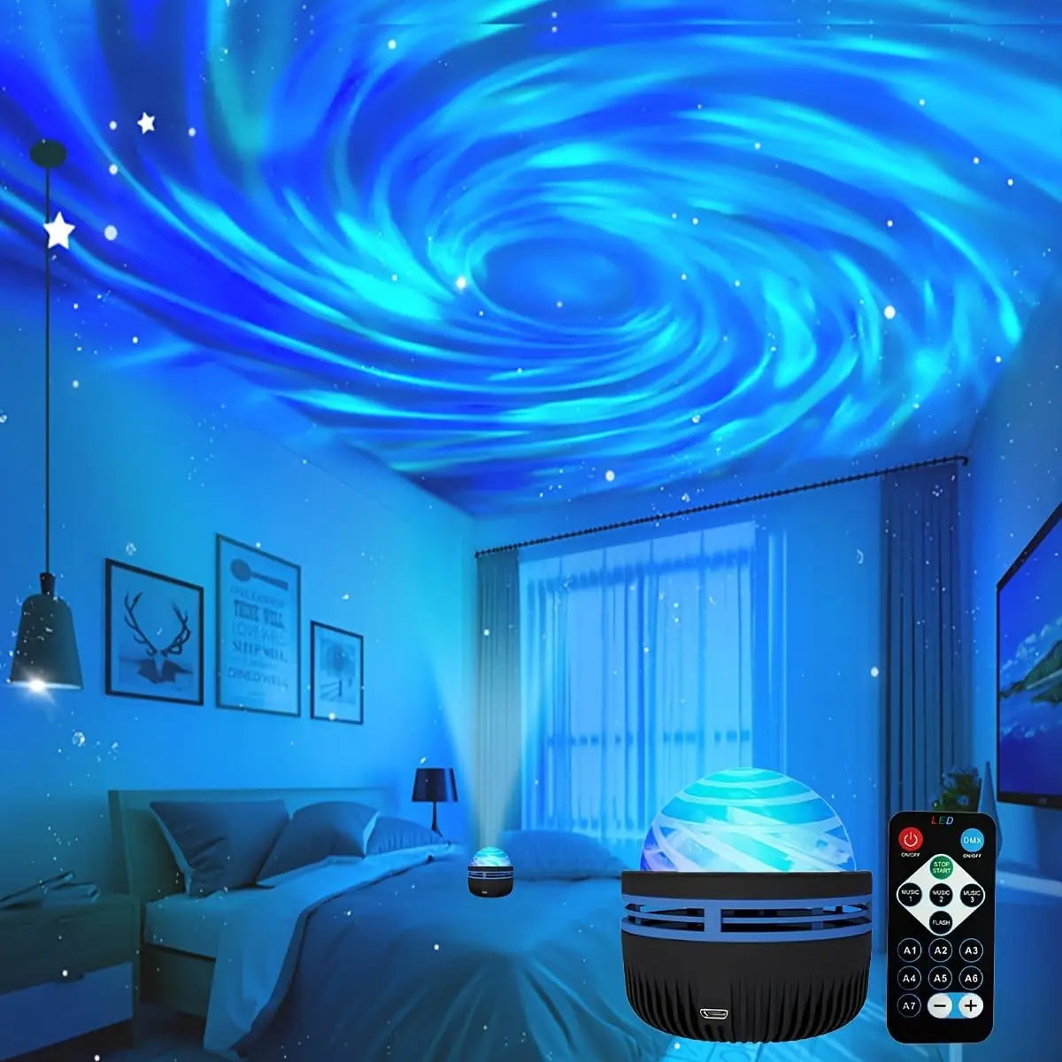 Transform Your Space: Starry Night Light Projector for Kids & Adults