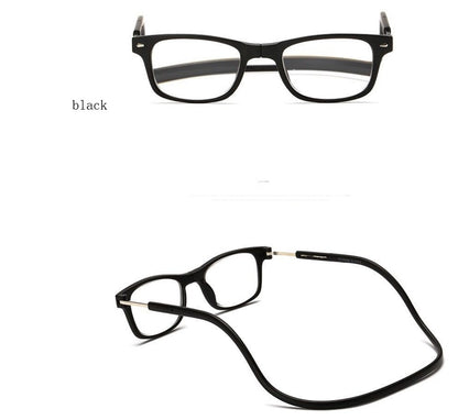 Hands-Free Convenience:  Magnetic Hanging Neck Reading Glasses