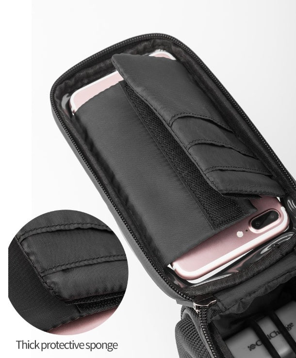 Upgrade Your Ride:  CoolChange Bike Bag with Phone Mount & Rainproof Design