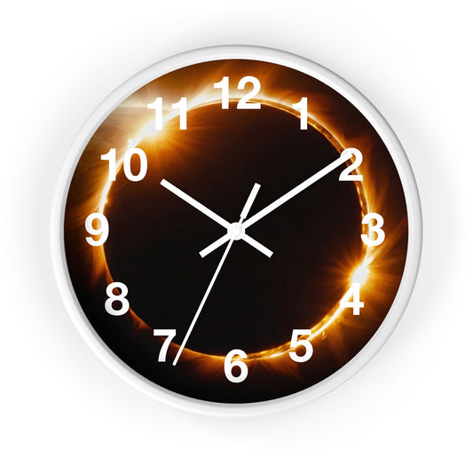 Solar Eclipse Clock Wall Clock Home Use!!