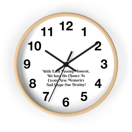 With each passing moment, we have the chance to create new memories and shape our destiny! Clock Wall Clock Home Use!!
