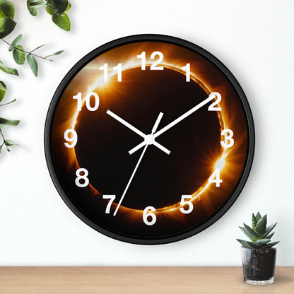 Solar Eclipse Clock Wall Clock Home Use!!