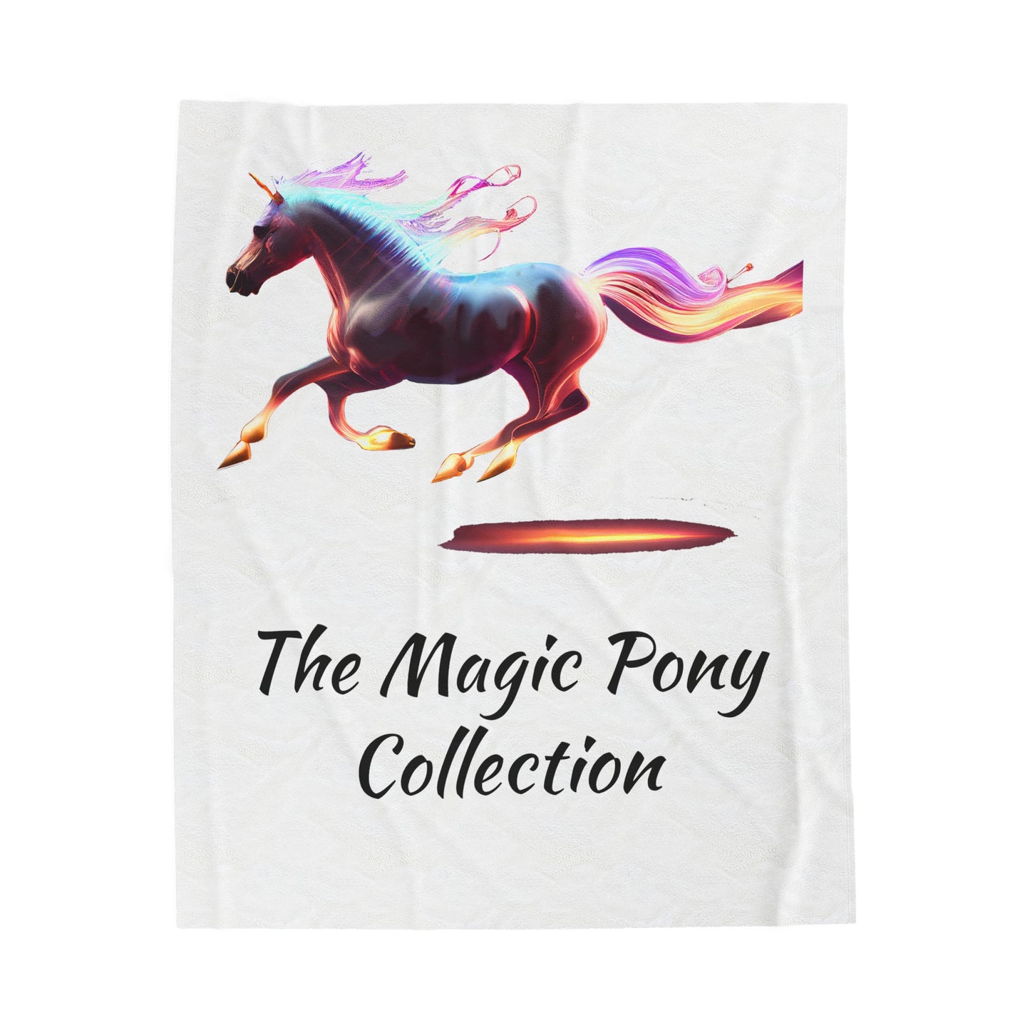 "The Magic Pony" Velveteen Plush Blanket