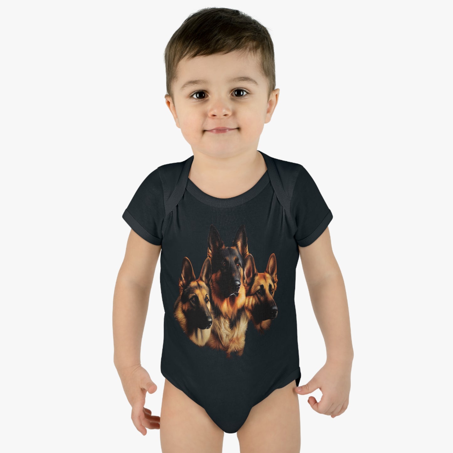 German Shepherd Infant Baby Rib Bodysuit