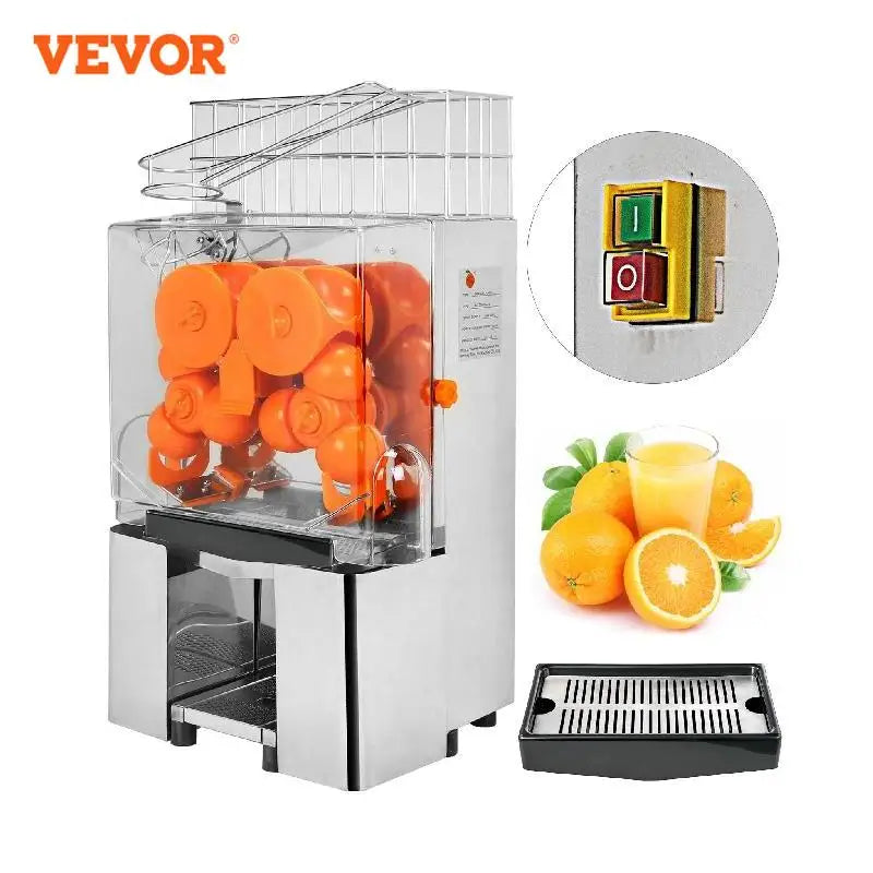 VEVOR Commercial Electric Orange Juicer, 22-30 Pcs/Min, Fruit Squeezer Machine for Bars, Restaurants, and Shops