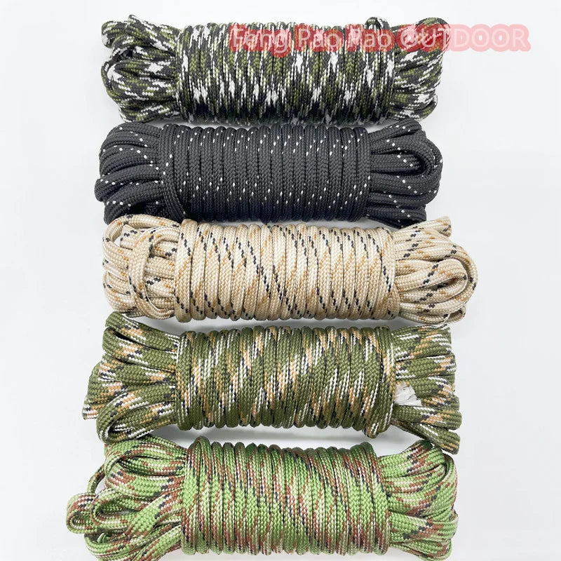 5 Meters Parachute Cord - Dia.4mm, 7 Stand Cores, Outdoor Camping Rope for Climbing, Hiking Survival Equipment, Tent Accessories