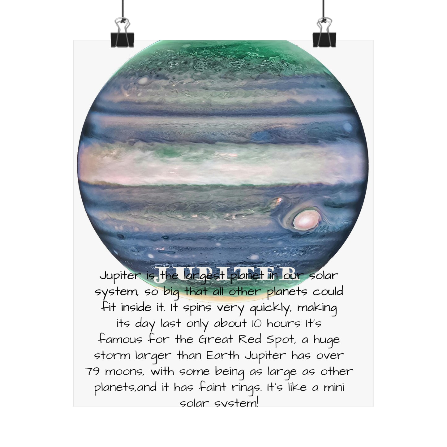 Jupiter's Majesty: Premium Cosmos Series Poster