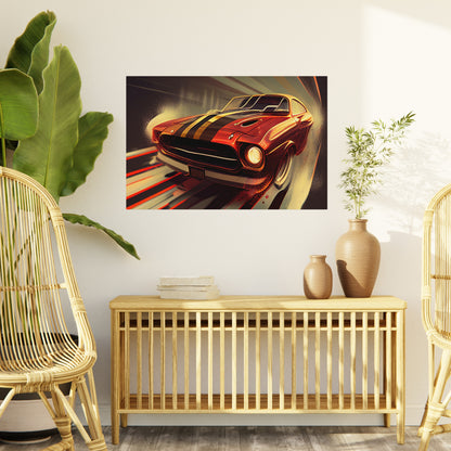 Rev Your Walls: Customizable Car Art Foam Board Prints