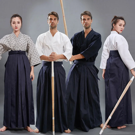 High-Quality Kendo Uniforms - Martial Arts Clothing for Men and Women, Including Keikogi and Hakama Suit