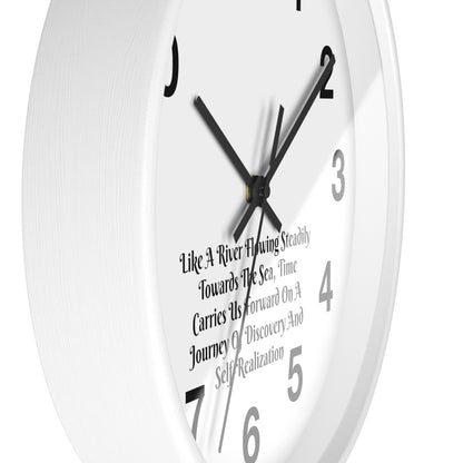 Embrace the Flow of Time: "River Journey" Inspirational Wall Clock