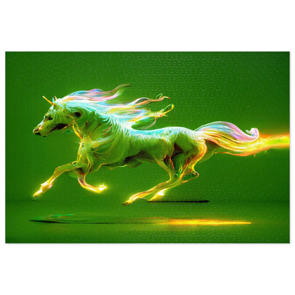 "The Magic Pony" Jigsaw Puzzle (500,1000-Piece) Green